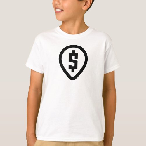 Cashflow Tee Money Pin Icon Print T_Shirt
