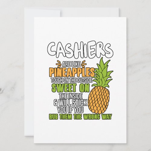 Cashiers Are Like Pineapples Holiday Card