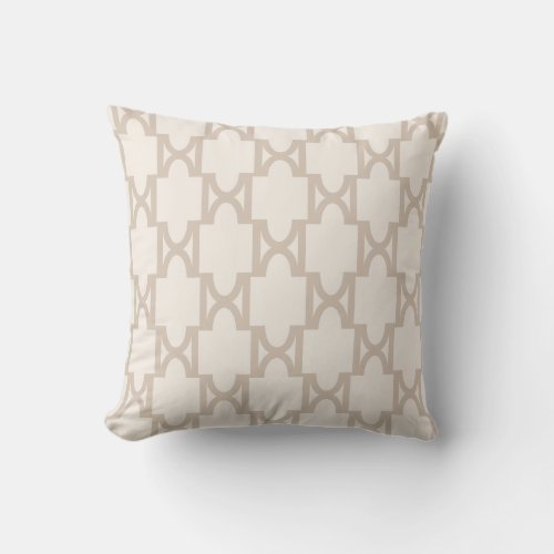 Cashmere Lattice 2 Throw Pillow