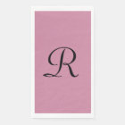 Cashmere Rose Pink Monogrammed Minimalist Pastel