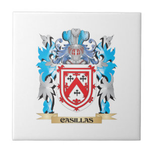 Casillas Coat of Arms - Family Crest Ceramic Tile