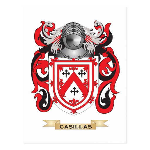 Casillas Coat of Arms (Family Crest) Postcard | Zazzle