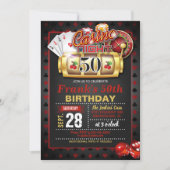 Casino 50th Birthday Invitation (Front)