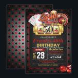 Casino 50th Birthday Invitation<br><div class="desc">Perfect Invitation to Celebrate a Casino Birthday Party</div>