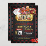 Casino 90th Birthday Invitation<br><div class="desc">Perfect Invitation to Celebrate a Casino Birthday Party</div>