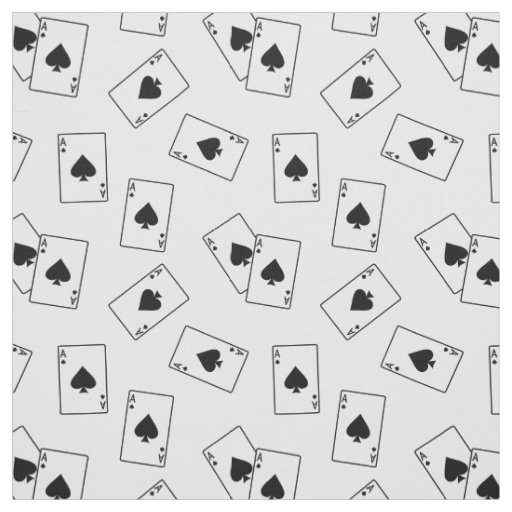 Casino Ace of Spades Lucky Winner Fabric