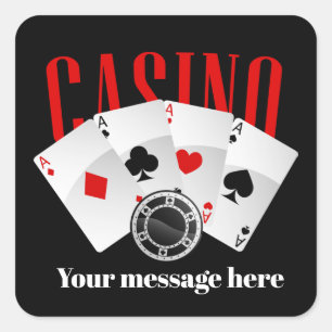 Casino add message party sticker