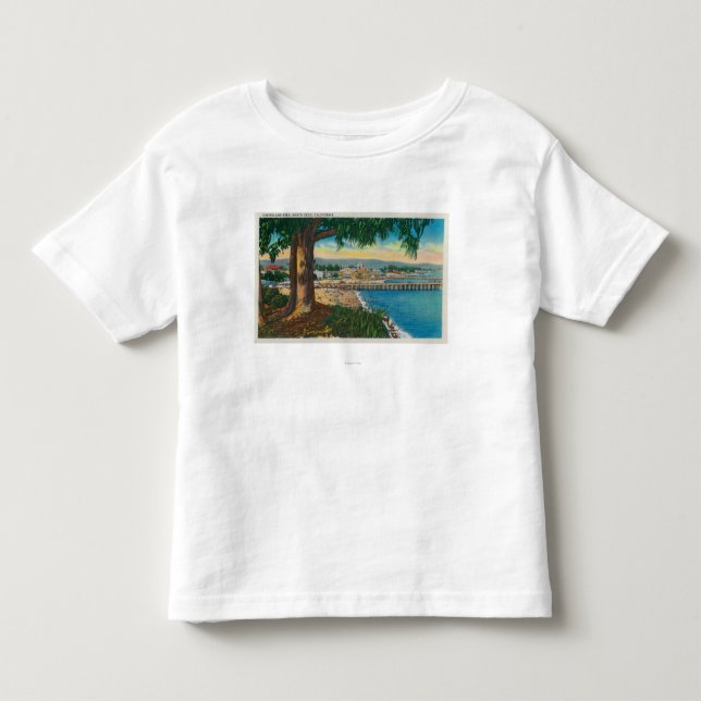 Casino and Pier, Santa CruzSanta Cruz, CA Toddler T-shirt (Front)