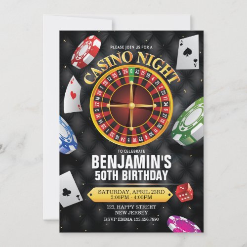 Casino Birthday Invitation _ any age