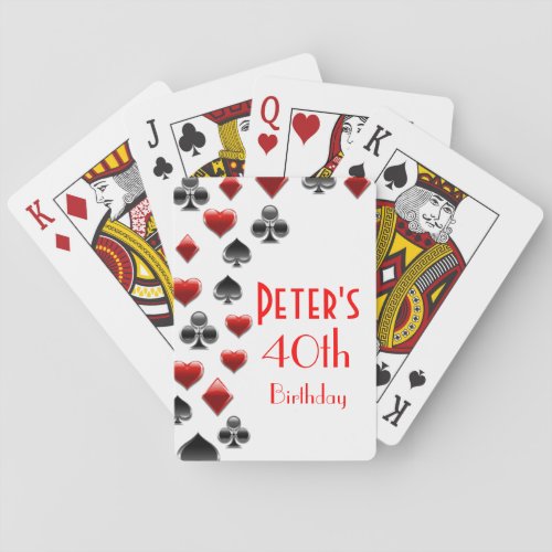 Casino Birthday Party Favors Playing Cards