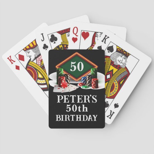 Casino Birthday Party Favors Playing Cards