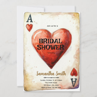 Casino Bridal Shower Invitation