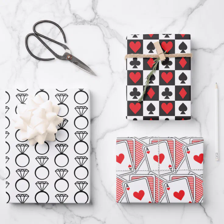 Casino Bridal/Wedding Shower Gift Wrapping Paper Zazzle