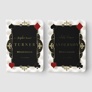 Casino Bridesmaid Personalized Keepsake Wedding Foil Vow Books