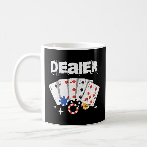 Casino Card Dealer I Poker I Blackjack Gambling Re Coffee Mug
