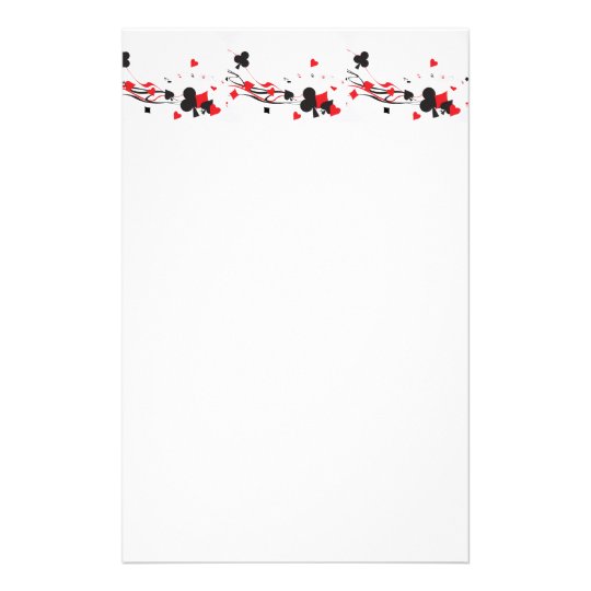 Casino Card Game stationery