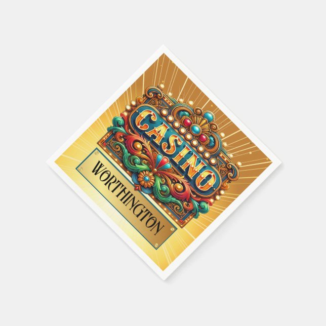 CASINO . CARDS . BINGO NAPKINS (Corner)