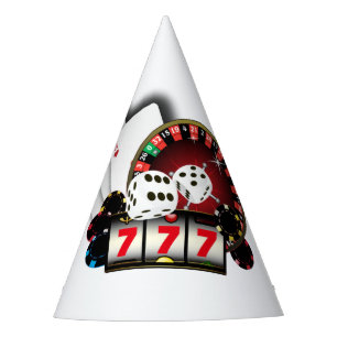casino, casino night, adult game party hat