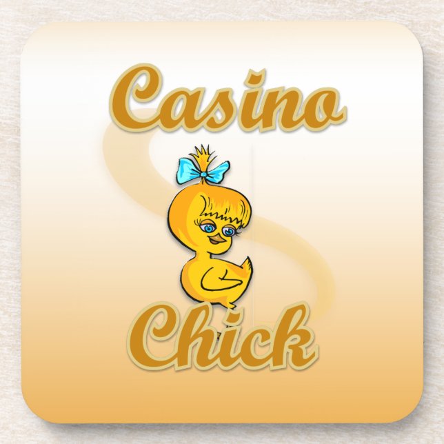 Casino Chick Beverage Coaster (Front)