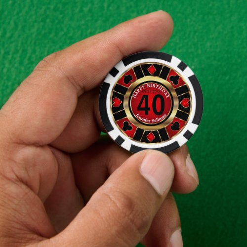 Casino Chip Las Vegas Birthday 