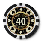 Casino Chip Las Vegas Birthday - Cream