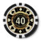 Casino Chip Las Vegas Birthday - Cream
