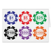 Casino Chips Card (Front Horizontal)