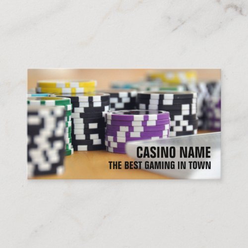 Casino Chips Casino Gaming Industry Business Card