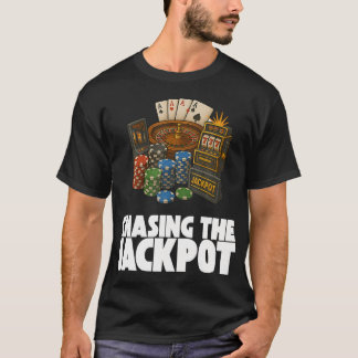Casino Chips Roulette Slots Poker Vegas Gambling C T-Shirt