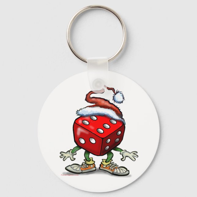 Casino Christmas Keychain (Front)
