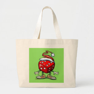 Casino Christmas Large Tote Bag