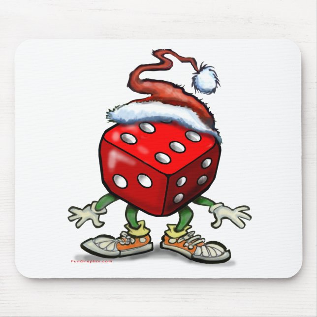 Casino Christmas Mouse Pad (Front)