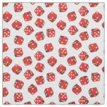 Casino Craps Game Red Dice Fabric