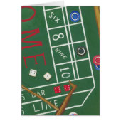 Casino Craps Table with Chips and Dice (Front)