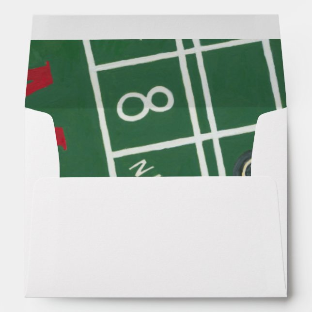 Casino Craps Table with Chips and Dice Envelope (Back (Bottom))