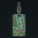 Casino Craps Table with Chips and Dice Luggage Tag<br><div class="desc">Make sure Lady Luck is on your side with this painting of a craps table by Chariklia Zarris. The dice have been thrown and are being collected,  along with any losing bets. Put this action filled print on your wall today!</div>