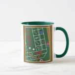 Casino Craps Table with Chips and Dice Mug<br><div class="desc">Make sure Lady Luck is on your side with this painting of a craps table by Chariklia Zarris. The dice have been thrown and are being collected,  along with any losing bets. Put this action filled print on your wall today!</div>
