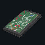 Casino Craps Table with Chips and Dice Tri-fold Wallet<br><div class="desc">Make sure Lady Luck is on your side with this painting of a craps table by Chariklia Zarris. The dice have been thrown and are being collected,  along with any losing bets. Put this action filled print on your wall today!</div>