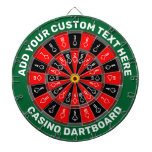Casino Dartboard With Custom Text at Zazzle
