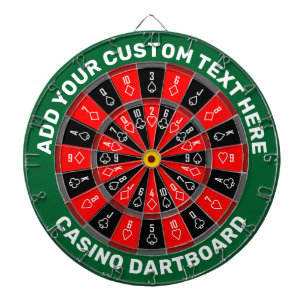 Casino Dartboard with Custom Text