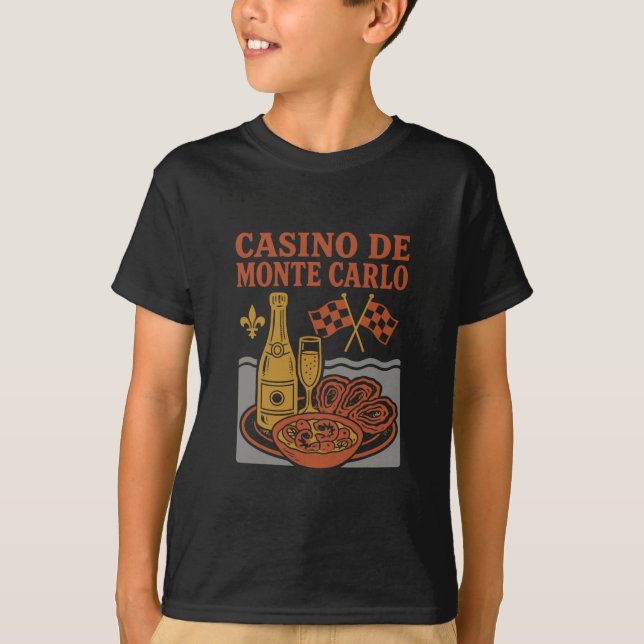 Casino De Monte Carlo Souvenir Monaco Food And Tra T-Shirt (Front)