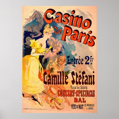 Casino de Paris 1891 Poster