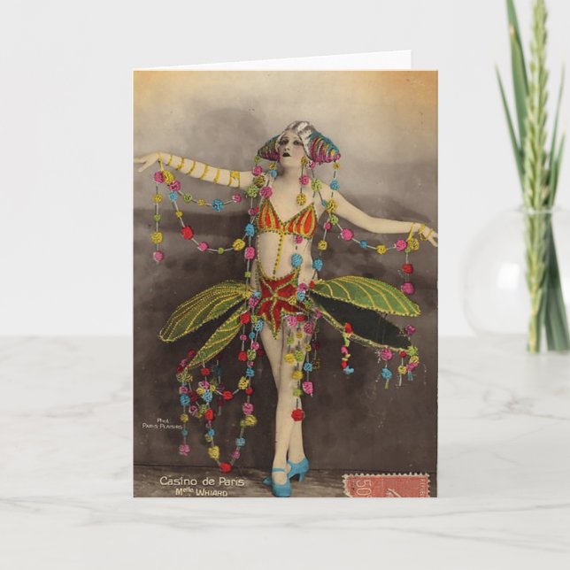 Casino de Paris Vintage Design Card (Front)