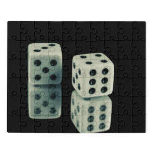 Casino dice jigsaw puzzle