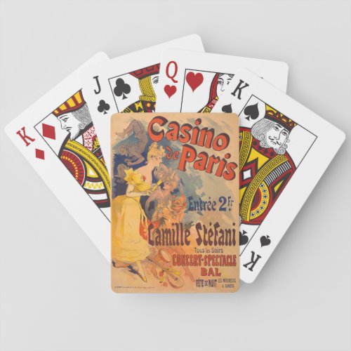 Casino Europe France Paris Vintage retro Playing Cards