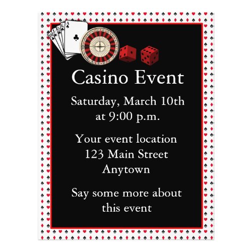 Casino Event flyer
