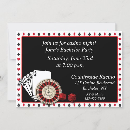 Casino Event Invitation