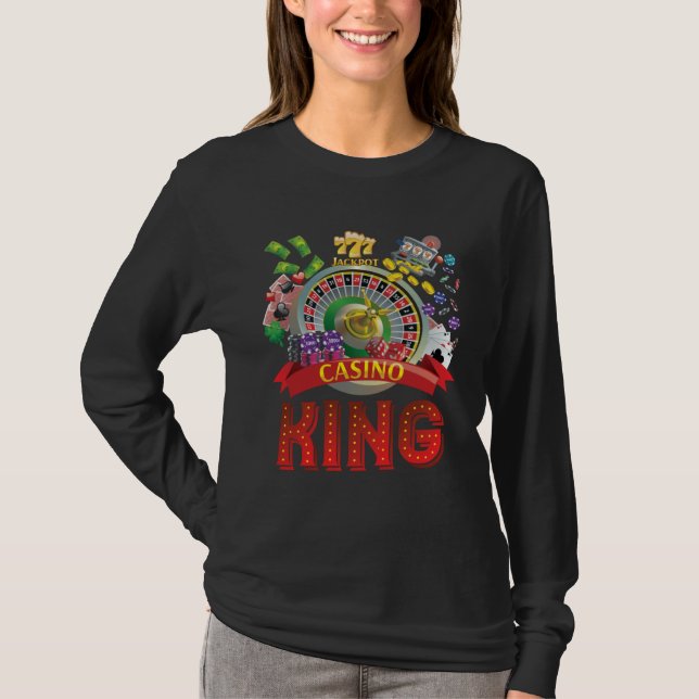 casino for men casino king gambler T-Shirt (Front)