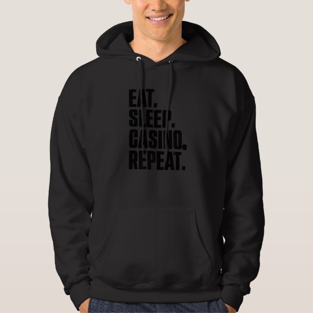 Casino  For Men Women Casino Gambler Poker  2 Hoodie (Front)