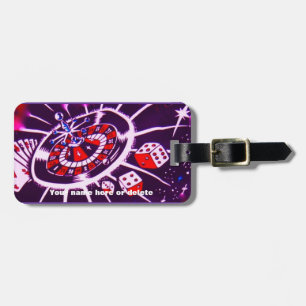 Casino Gambler High Roller Luggage Tag